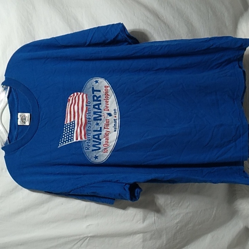 (D-13) Vtg Return Your Film To Walmart For Quality Film Developing Shirt Sz.XL